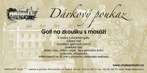 Golf na zkoušku s masáží
