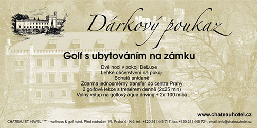 Golf s ubytováním na zámku